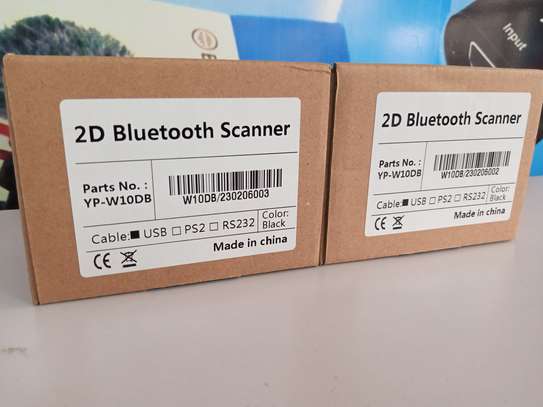 Bluetooth 2D Barcode Scanner Wireless Barcode Reader image 1