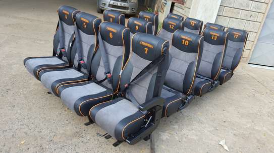 Reclining PU molded cruiser seats||shuttle seats image 2