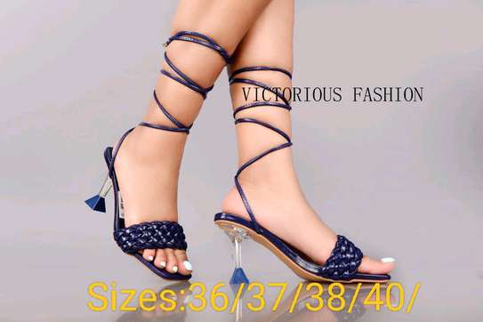 Blue Strapped Up Laced Heels in Nairobi CBD PigiaMe