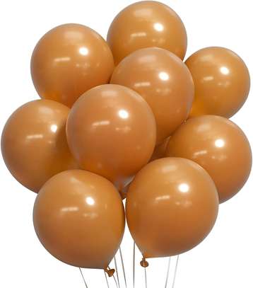 Tan Brown Balloons 12 Inch 50 Pack Retro Cocoa Balloons Baby Shower Balloon Wedding Bridal Shower Birthday Neutral Jungle Party Decorations image 1