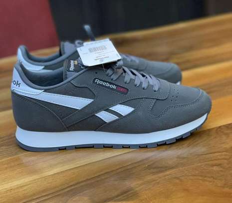 Reebok Classic Leather Unisex Grey Sneakers image 1