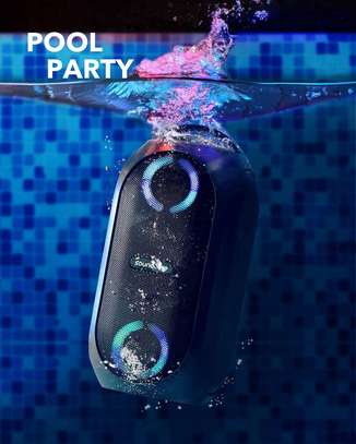 Anker Soundcore Rave Neo Portable Party Speaker, Huge 101dB Sound, Fully Waterproof, USB Charger, Beat-Driven Light Show, App, Party Games, All-Weather Speaker for Outdoor image 1