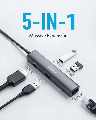 Type C adapter 5 in 1 with VGA, audio and HDMI and USB 3.0 image 2