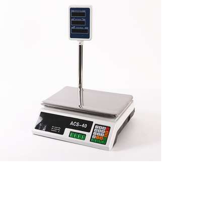 Acs system electronic scale with pole image 1