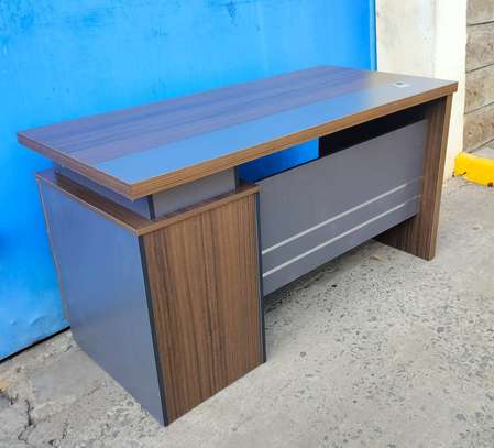 Office Desk: 140CM Brown Corporate Office Desk image 1
