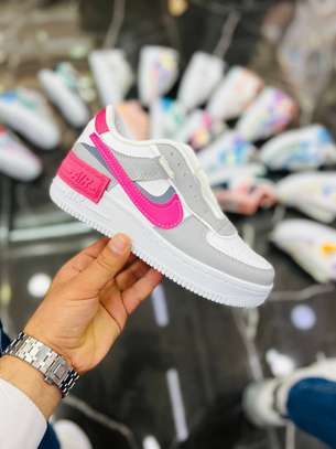 Nike air force 1 shadow Grey Pink White sneakers image 1