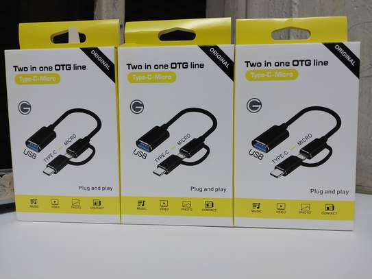 2 In 1 USB 3.0 OTG Adapter Cable Type-C Micro USB To USB 3.0 image 3