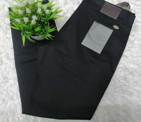 Black khaki trouser image 1