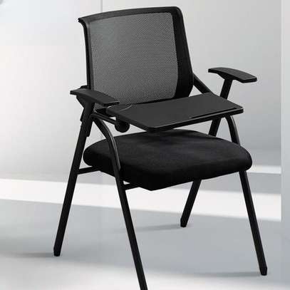 Office Chair :Black Foldable Meeting Office Chair image 1