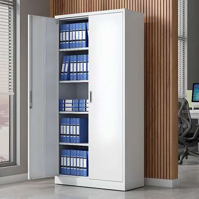 Office Vertical 2-Wide Metal Supplies Cabinet image 2