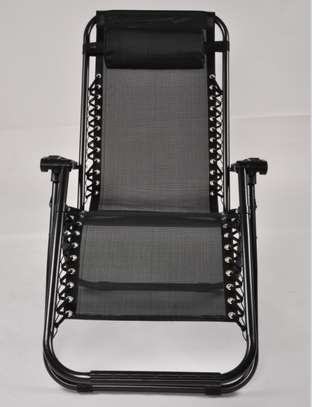 Black Mesh Foldable Leisure Chair image 4