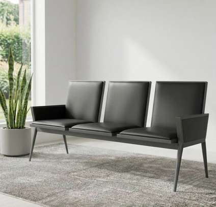 Leather Executive 3 Seater Office Sofa image 7