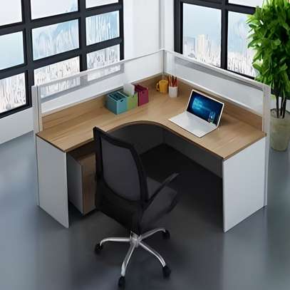 Workstations: 4-User Modern Modular Workplace Set up image 6