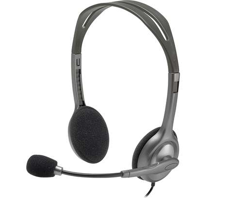 Logitech H110 Stereo Headset Dual 3.5mm Jacks & Noise Cancellation image 1