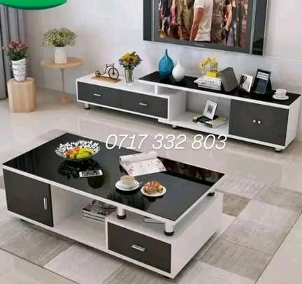Set of tv stand & coffee table image 2
