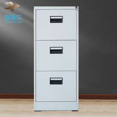 Affordable Metal Vertical Filing Cabinet – 3 Drawers image 1