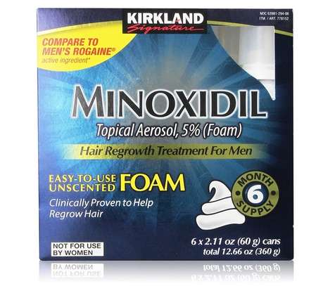Kirkland Signature Minoxidil Foam for Men, 6 Bottles image 1