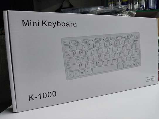 Mini Keyboard K-1000 Wired Usb Mini Keyboard Black Color image 3