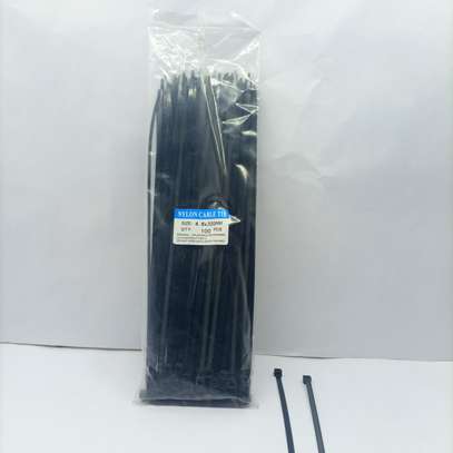 100 pieces PVC TIES BLACK 4.8x300mm image 2