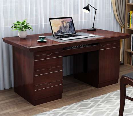 Office Desk :  Modern Computer Desk with Drawer image 1