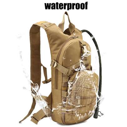 Hydration backpack bag (without water bladder) Khaki image 1