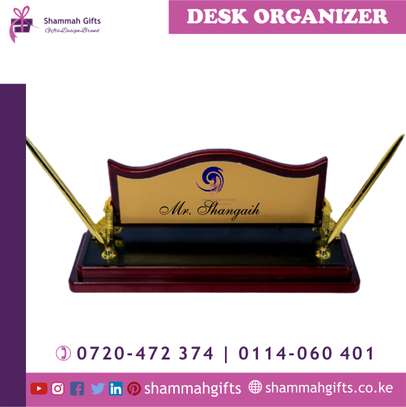 EXECUTIVE DESK ORGANIZER - BRANDED WITH YOUR INFORMATION image 3