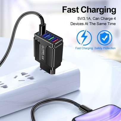 4 USB 3.1A Fast Charging Mobile Phone Charger image 5