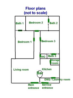Furnished 3 bedroom apartment for rent in Brookside image 3