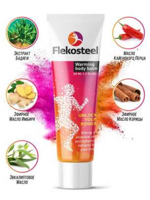 Flekosteel Warming gel-balm for body, joints and muscles image 2