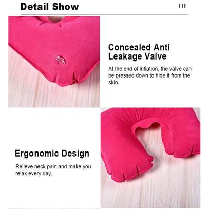 Inflatable U-Shape Travel Neck Pillow Air Cushion Head Rest image 7