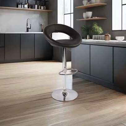Swivel Leather Bar Stool image 3