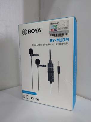 Boya BY-M1DM Omnidirectional Dual Lavalier Universal Microph image 1