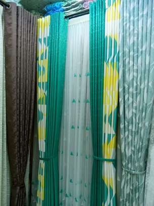 GREENISH PRINTED CURTAINS image 5