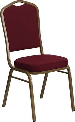 Red Velvet Stackable Event Banquet Chair image 1