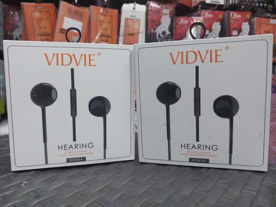 Vidvie HS604 Earphones With Remote And Mic - BLACK image 2