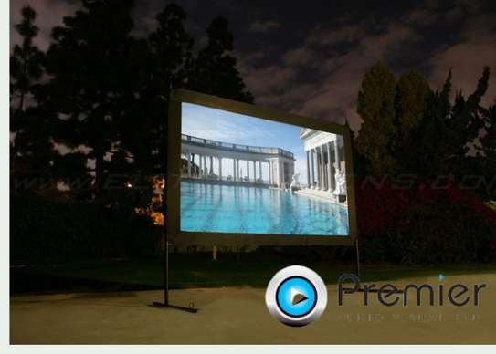 rear projection screen for hire image 1