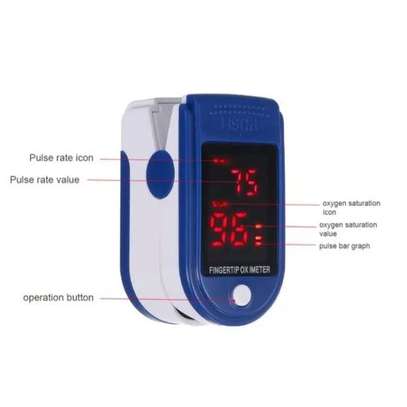 Pulse Oximeter Finger Clip Heart Rate Meter Blood Oxygen  With Batteries. image 2