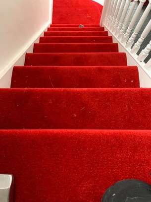 Red Fitted Office Carpet image 1