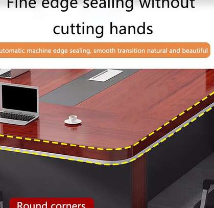 OFFICE TABLE: Brown Large Crowd Office Chair image 2