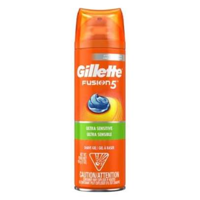Gillette Fusion 5X Shaving Gel - SENSITIVE With Almond image 1