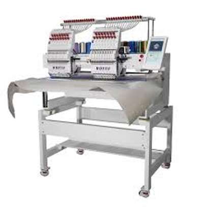 2 heads embroidery machine price image 1