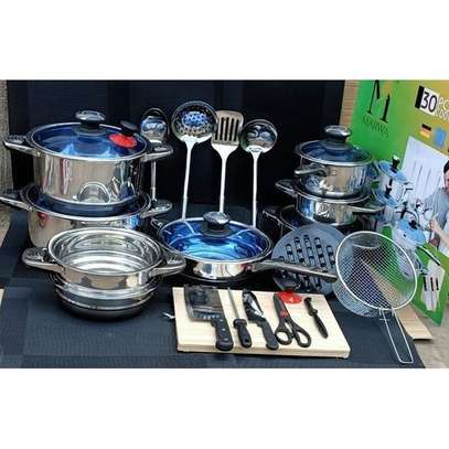 30pcs Marwa Heavy Stainless Steel Cookware Set image 3