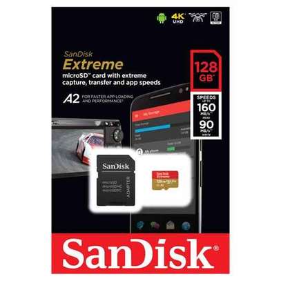 SanDisk 128GB Extreme UHS-I microSDHC Memory Card with SD Adapter image 2