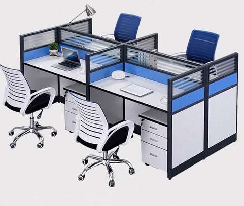 OFFICE DESK: 2 Way Office Workstation Desk image 3