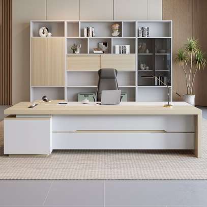 Office Desks: Executive Office Desk With Power Source image 1