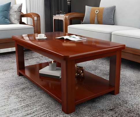 Office Table: Mahogany Finish 1200mm Coffee Table image 1
