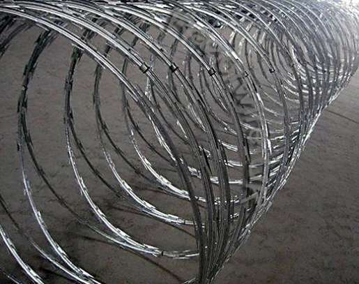razor wire fence, electric fence installation  razor wire image 2