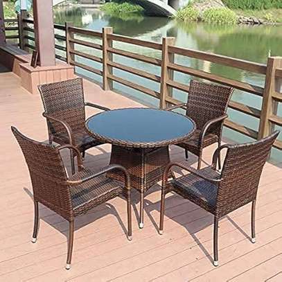 4 Piece Armrest Rattan Outdoor Chairs image 8