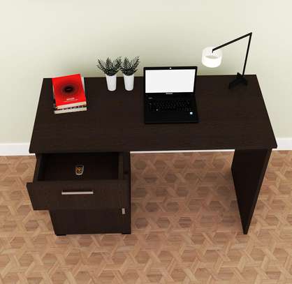 Office Desk: Matte Finish, Dark Wenge, Study Work Table image 5