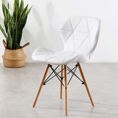 High-Quality Dining Chairs –Leather-Covered Plastic Seats image 2